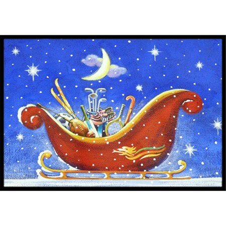 Carolines Treasures Christmas Santas Sleigh by Roy Avis Indoor or Outdoor Mat- 18 x 27 ARA0143MAT